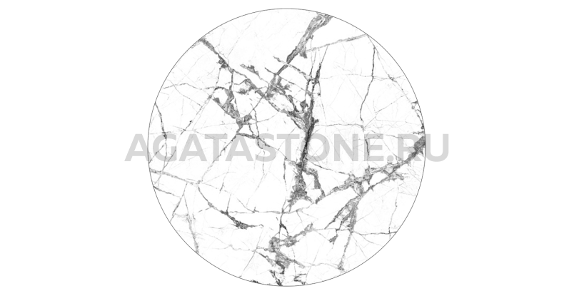 Столешница Iceberg White Pol Ret D100 на заказ