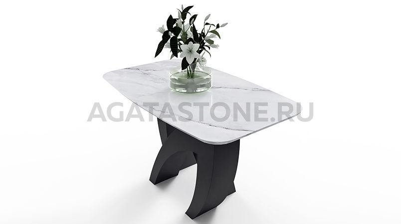 Журнальный столик из керамогранита под мрамор "Franco Fox" на заказ