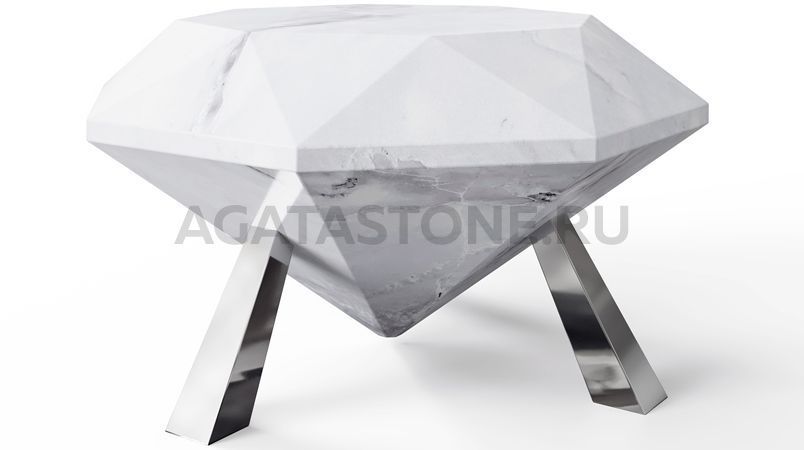 Стол журнальный из мрамора "Brilliant" на заказ