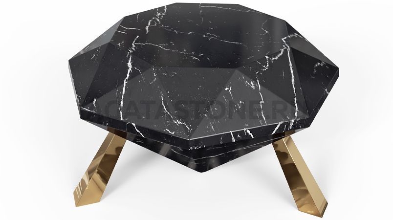 Стол из керамогранита журнальный из керамогранита "Brilliant" на заказ