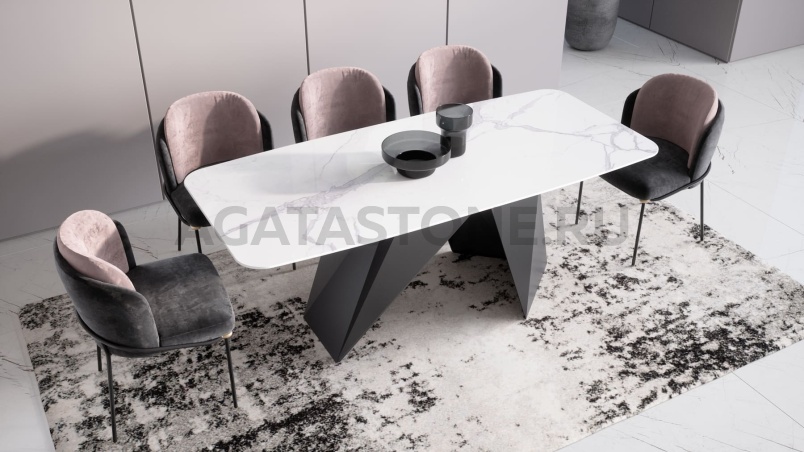 Стол из мрамора "Мозаика" на заказ