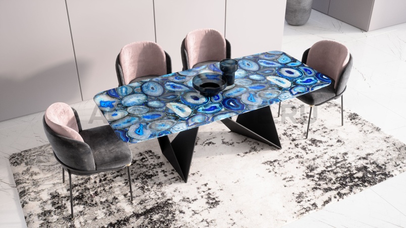 Стол из агата "Wings" на заказ