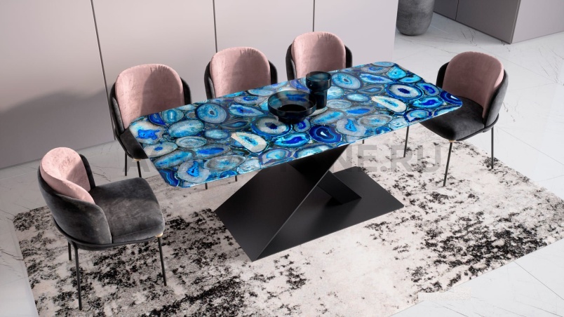 Стол из агата "Экскалибур" на заказ