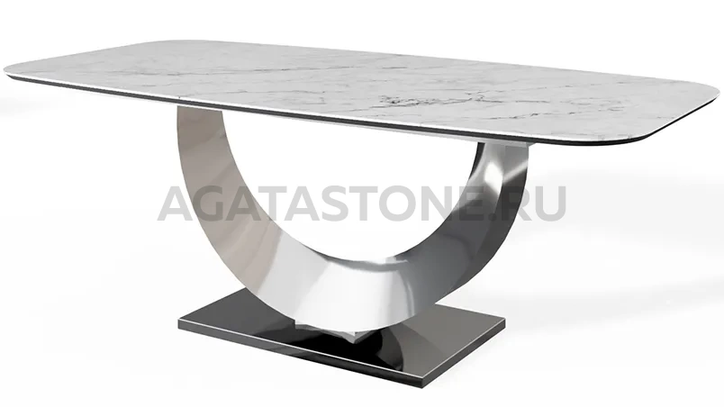 Стол из мрамора "Moon" на заказ