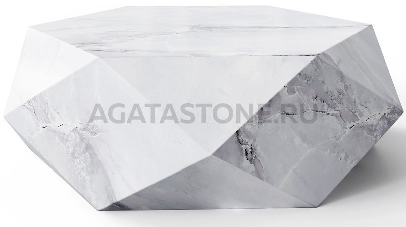 Стол журнальный из мрамора "Ruby" на заказ