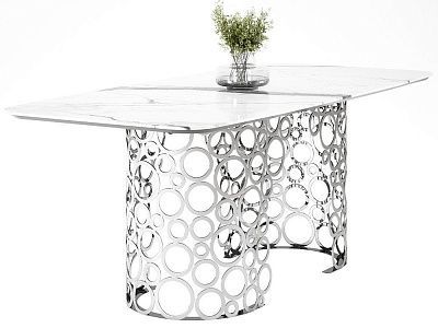 Стол из мрамора "Manfred Ring long"