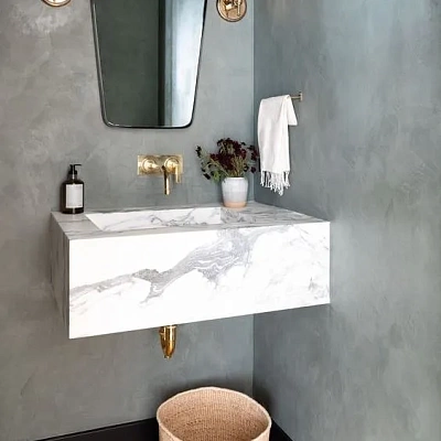 Раковина консольная под мрамор Калакатта