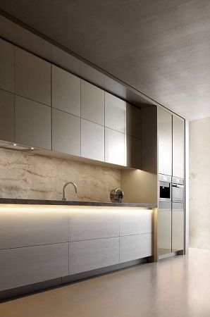 Фартук для кухни из натурального камня - пример выполнения