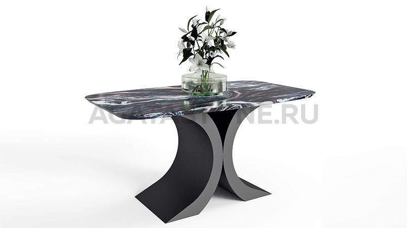 Журнальный столик из керамогранита под мрамор "Butterfly" на заказ