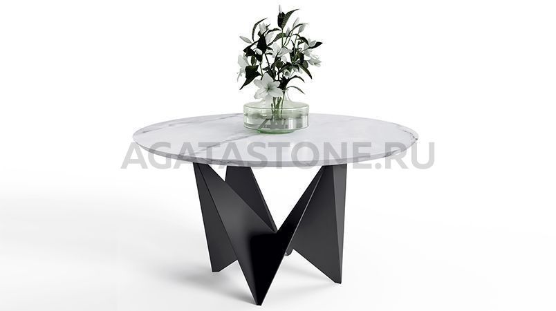 Журнальный столик из мрамора "Альтаир" на заказ