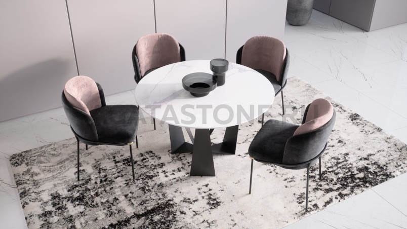 Стол из мрамора "Астра-3" на заказ