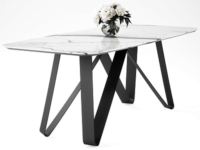 Стол из мрамора "Мёбиус"
