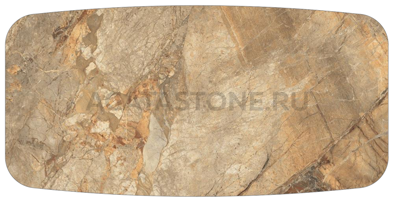 Столешница Breccia Sandy Glossy 160x80 на заказ