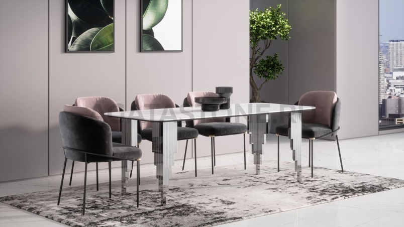 Стол из мрамора "Эмпаир" на заказ