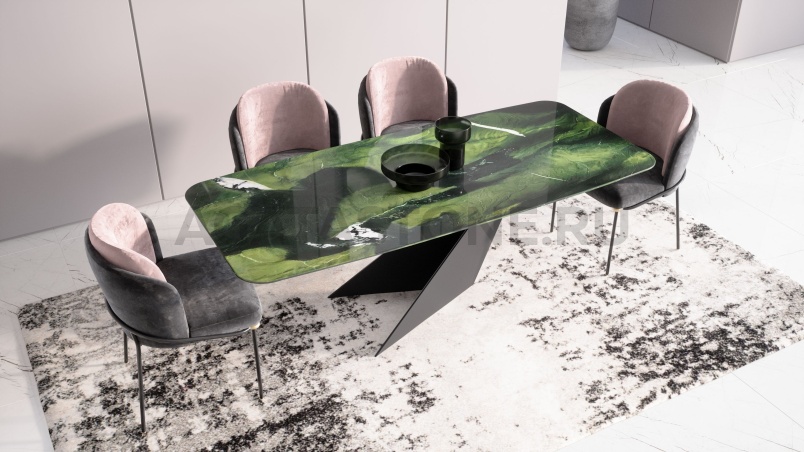 Стол из керамогранита под мрамор "Falcon" на заказ