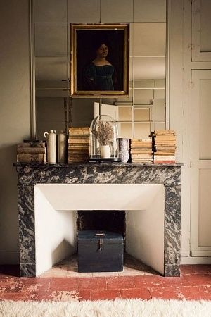 Облицовка каминов натуральным камнем - пример выполнения