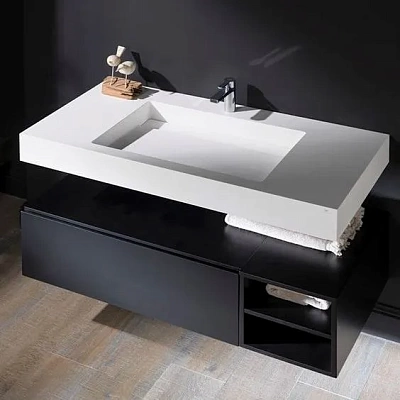 Раковина щелевая из акрила белая