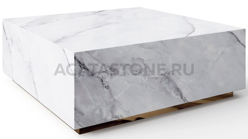 Стол журнальный из мрамора "Emerald" на заказ