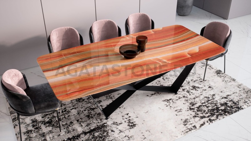 Стол из оникса "Астра" на заказ