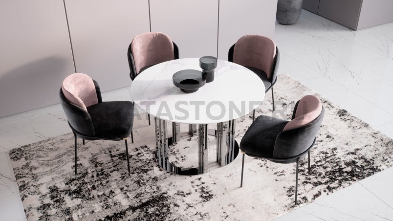 Стол из искусственного камня "Колоннада" на заказ