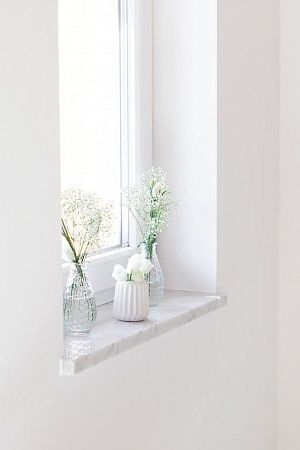 Подоконники из натурального камня - пример выполнения