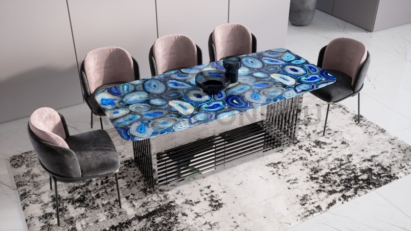 Стол из агата "Интерстеллар" на заказ