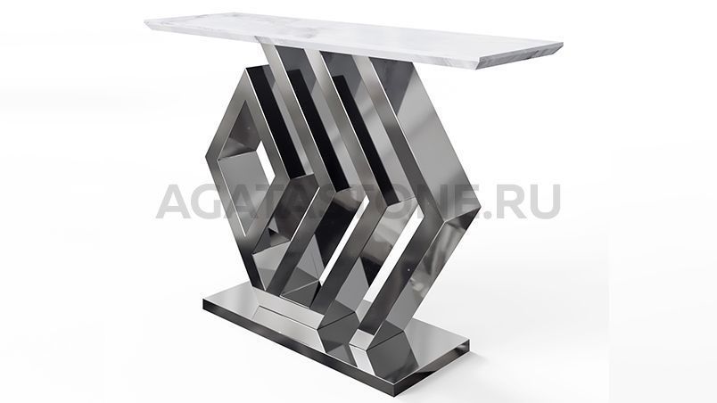 Консоль из керамогранита "Меандр" на заказ