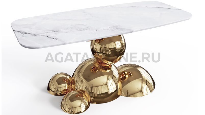 Стол из мрамора "Molecule" на заказ