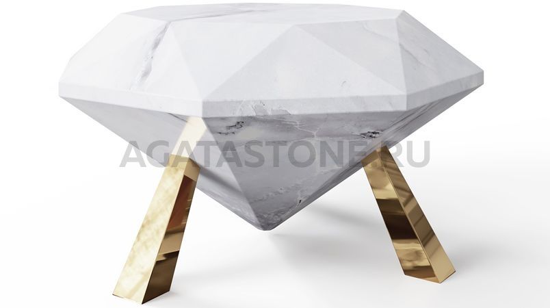 Стол журнальный из мрамора "Brilliant" на заказ