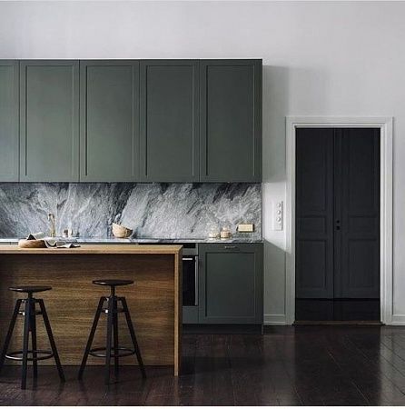 Фартук для кухни из натурального камня - пример выполнения