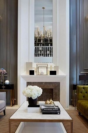 Облицовка каминов натуральным камнем - пример выполнения