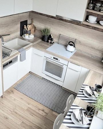 Фартук для кухни из натурального камня - пример выполнения