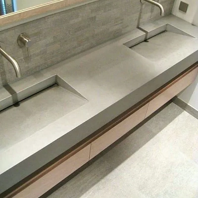 Парящая двойная раковина из акрила под гранит