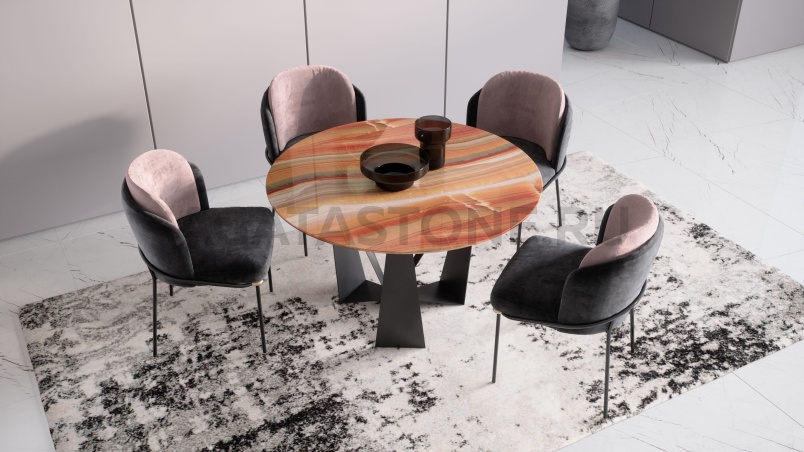 Стол из оникса "Астра-3" на заказ