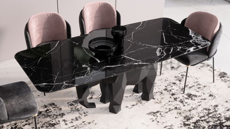 Стол из мрамора "Сафари" на заказ