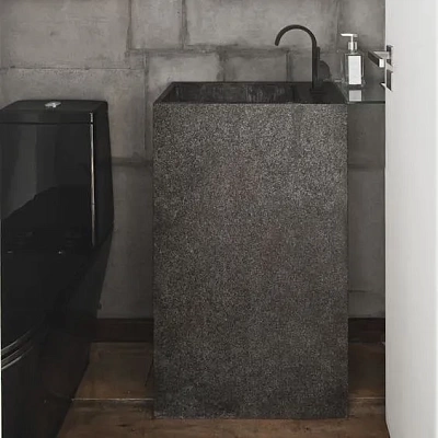 Напольная раковина из керамогранита под гранит