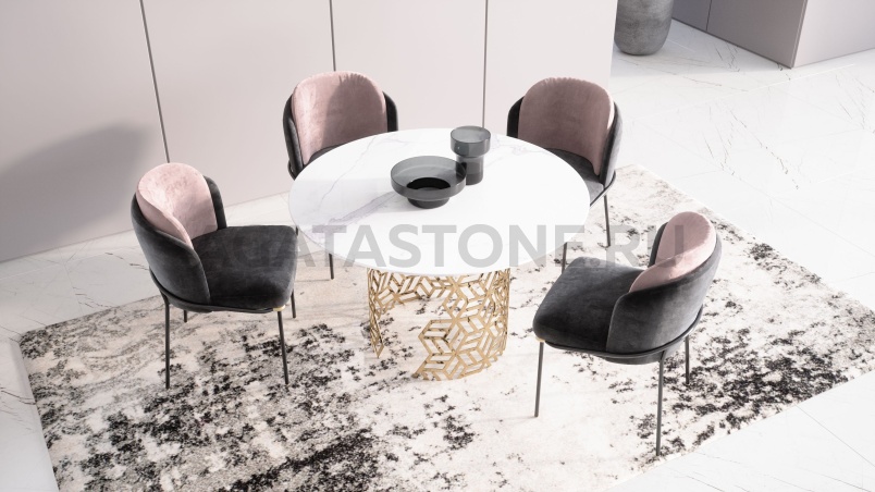 Стол из мрамора "Manfred Cube" на заказ