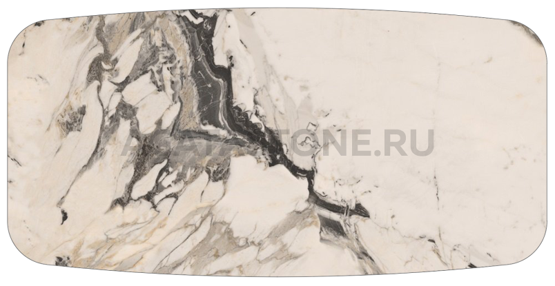 Столешница Calacutta Pink Glossy 160x80 на заказ