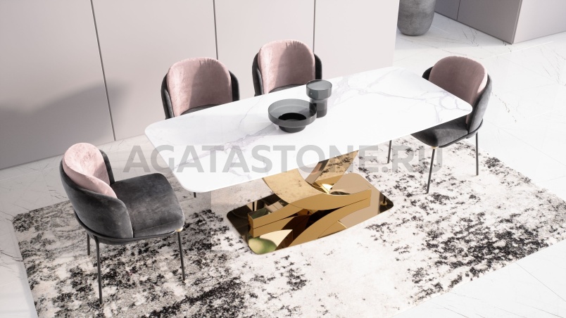 Стол из искусственного камня "Alea" на заказ