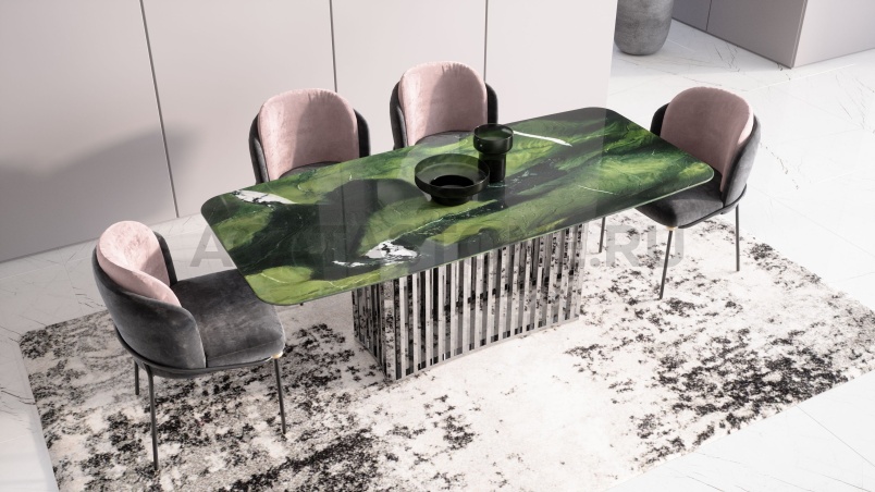 Стол из мрамора "Спектр" на заказ