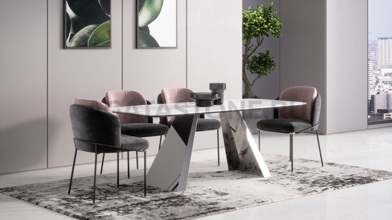 Стол из мрамора "Эйфель" на заказ