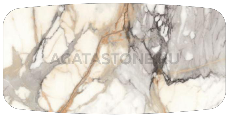 Столешница Venato Carrara High Glossy 160x80 на заказ