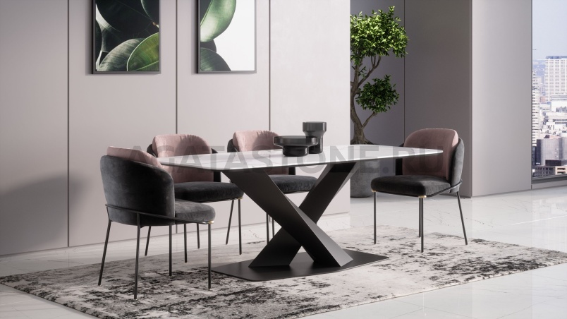 Стол из мрамора "Вега" на заказ