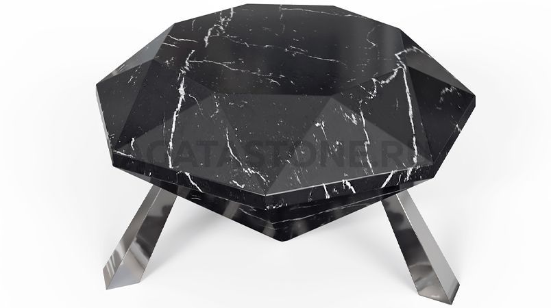 Стол из керамогранита журнальный из керамогранита "Brilliant" на заказ