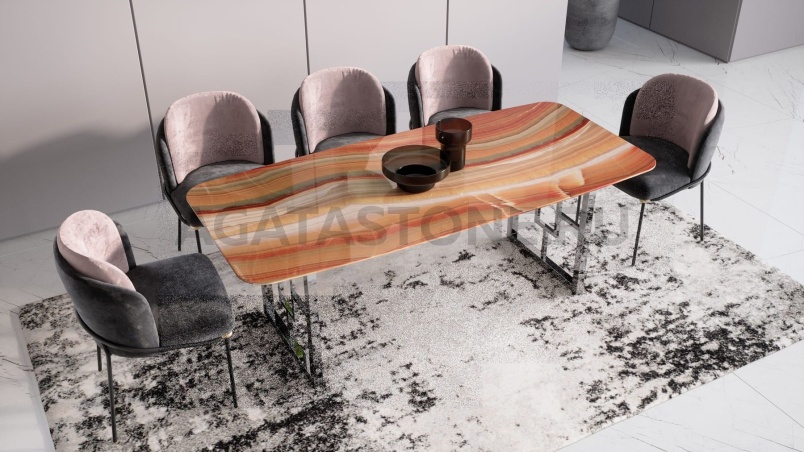 Стол под оникс "Витраж" на заказ