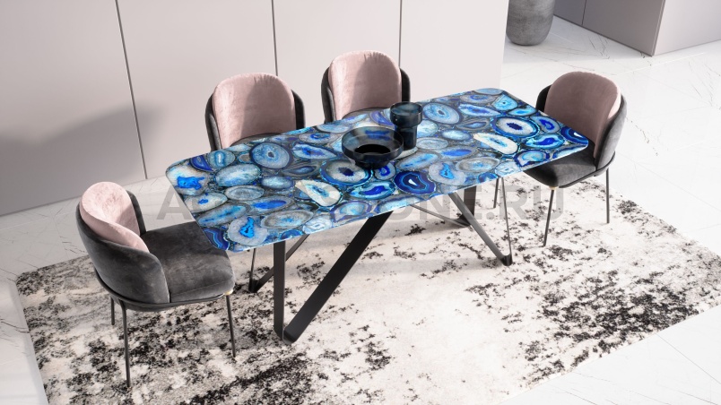 Стол из агата "Мёбиус" на заказ