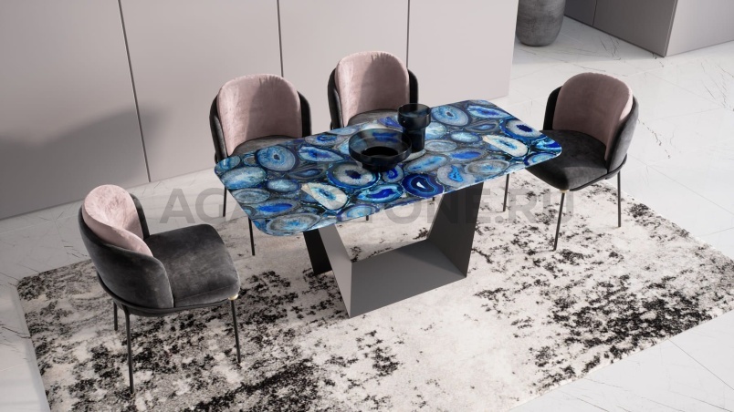Стол под агат "Оригами" на заказ