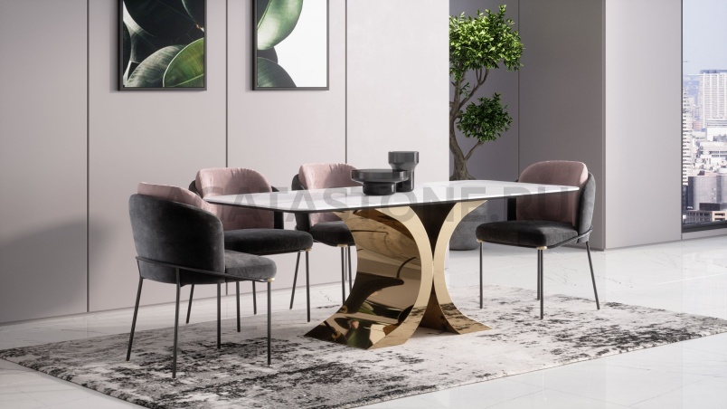 Стол из мрамора "Butterfly" на заказ