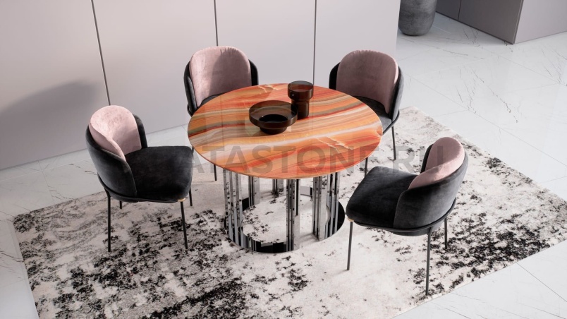 Стол под оникс "Колоннада" на заказ