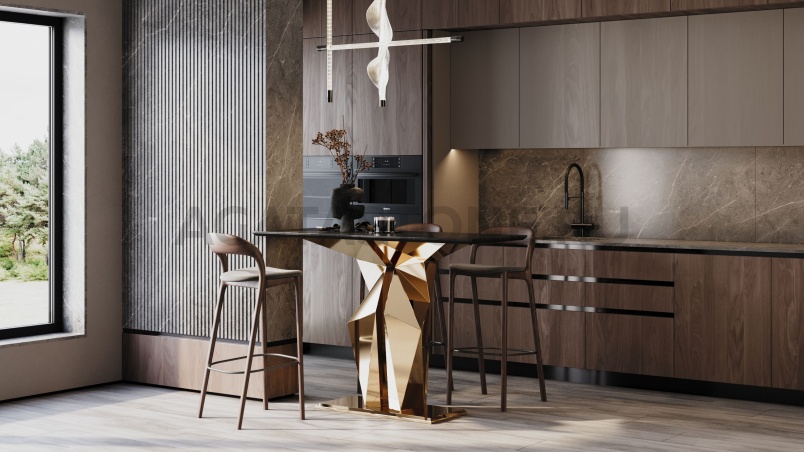 Барная стойка из керамогранита "Атлант" на заказ